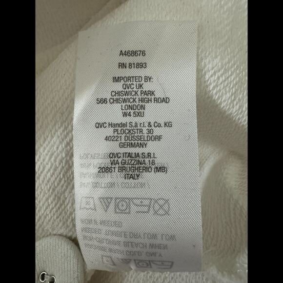 GRAVER Susan Graver LK Fusion 3/4 Slv Cutaway Hem Blazer White X-Large - Picture 12 of 13